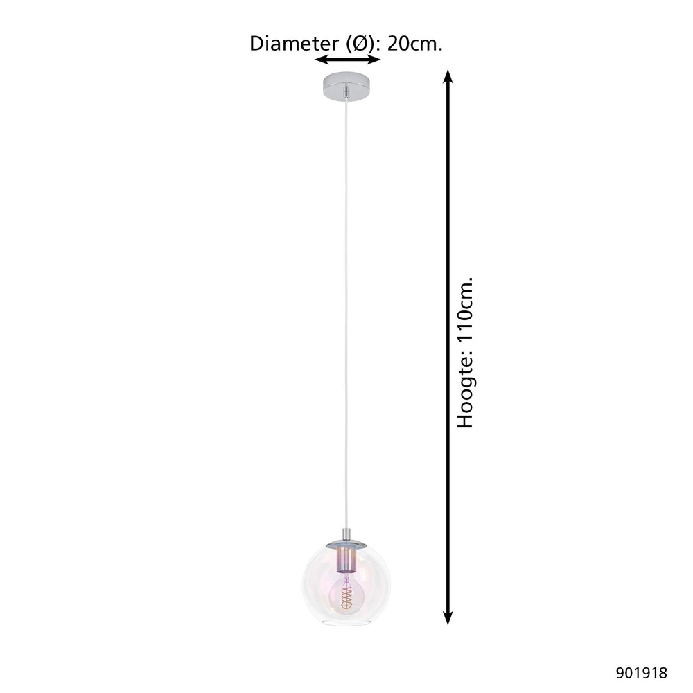 Suspension Ariscani 2 chrome Eglo 9008606358083