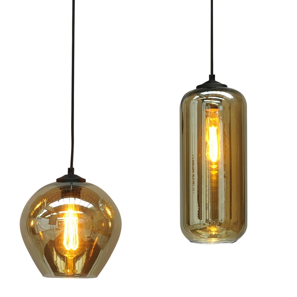 Suspension de salle à manger en verre Quinto 5 Masterlight 8718121220017