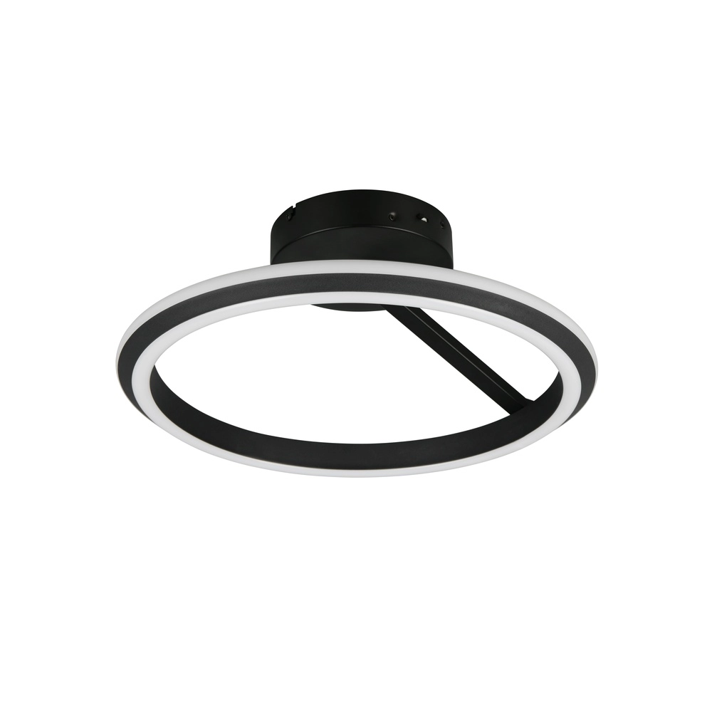 Plafonnier rond Amador noir Trio 4017807662092