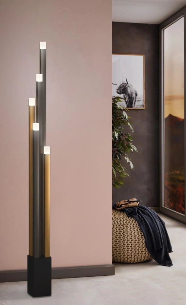 Lampadaire chic Estanterios avec LED Stars of Light 9002759399085