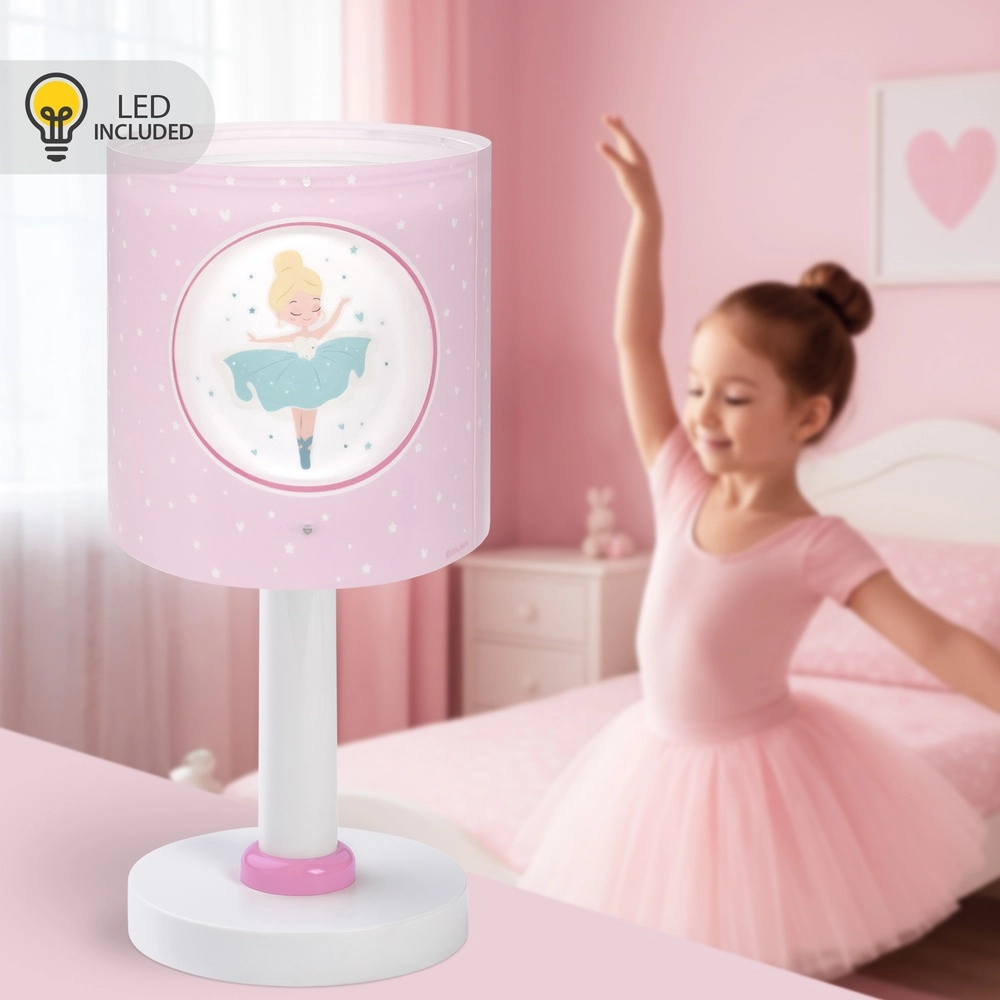 Lampe de table Princess Dance Lueur rose dans le noir Dalber 8420406609119