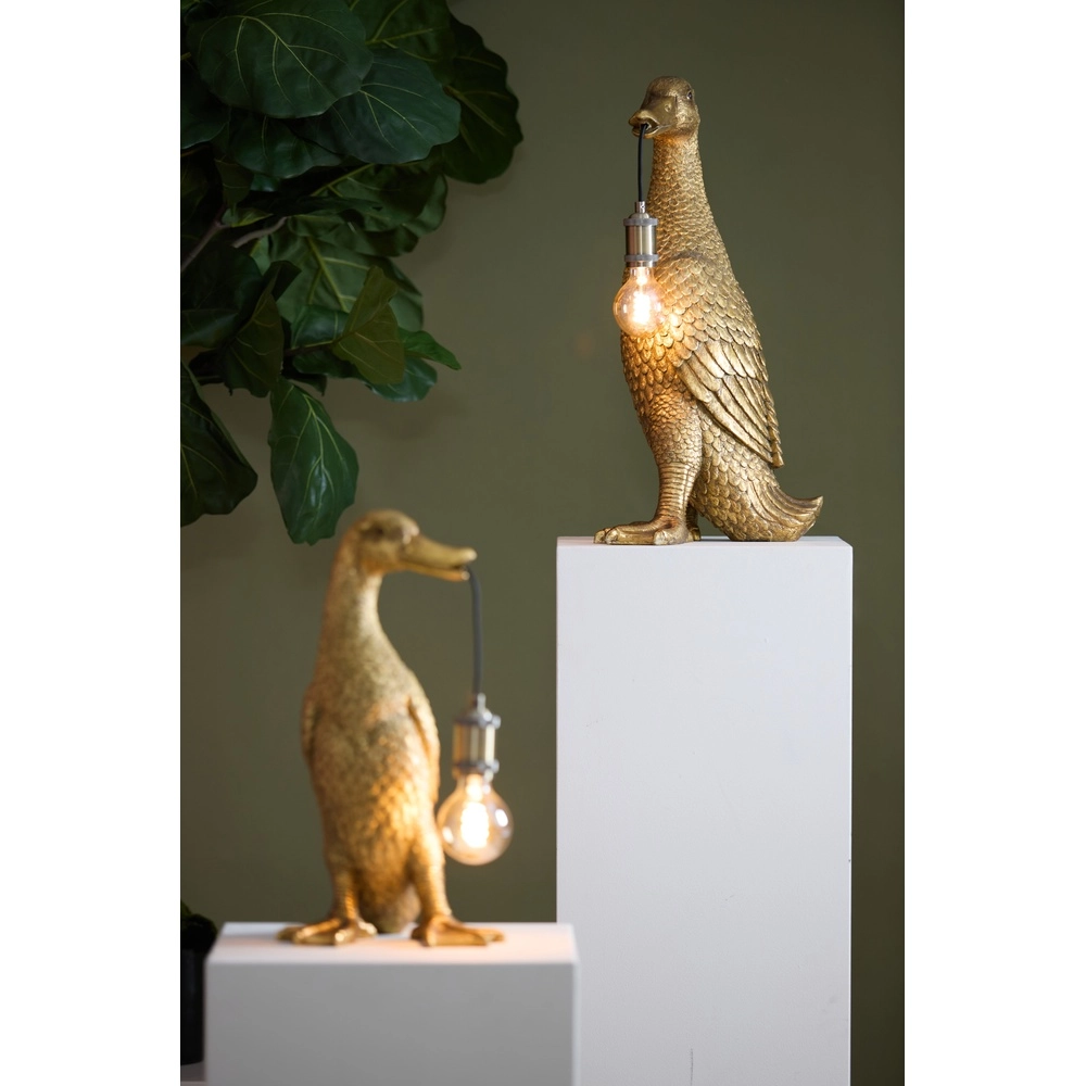 Lampe de table Duck Bronze canard 65 cm Light & Living 8717807675585