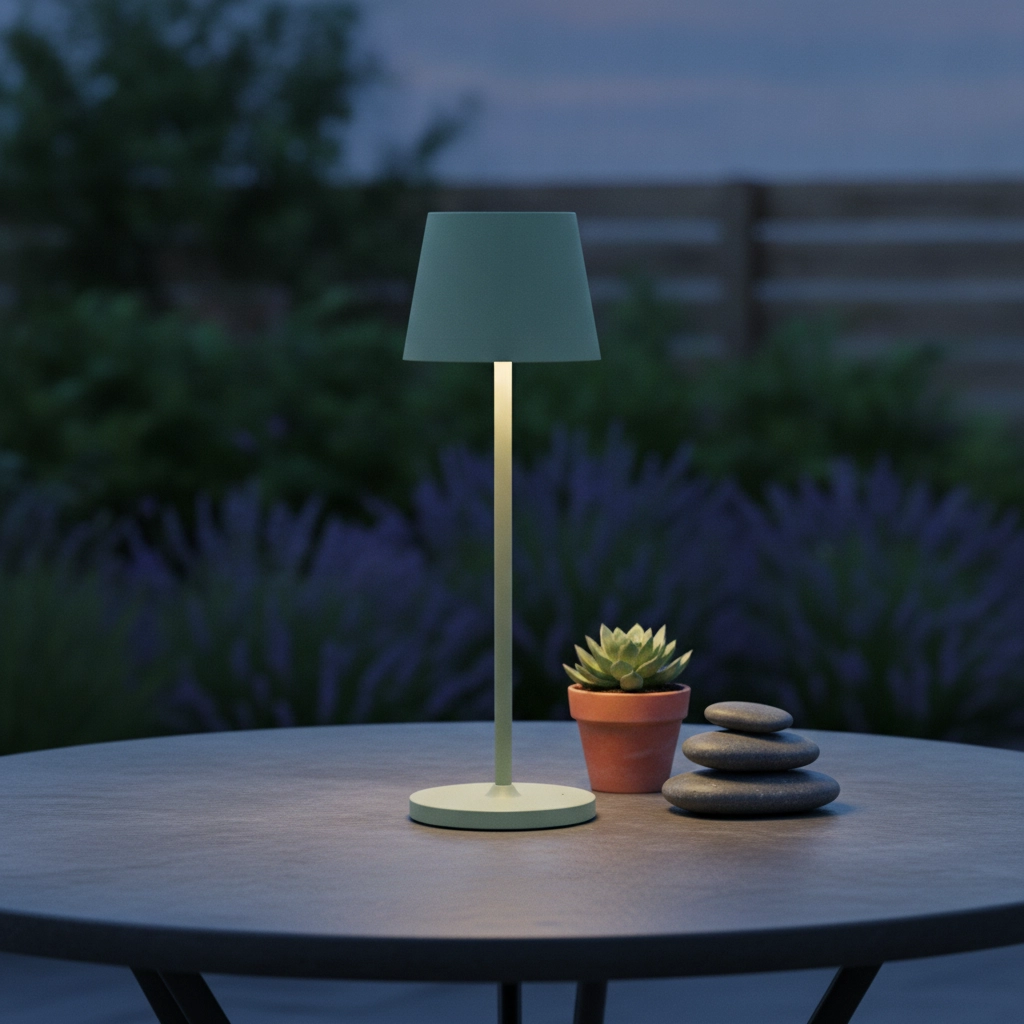 Lampe de table rechargeable Seina olive