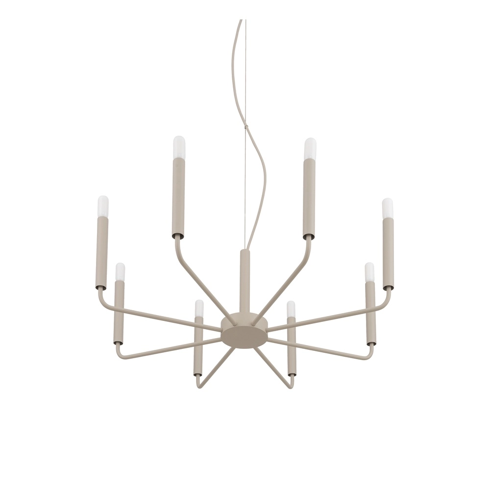 Lustre moderne Orto brun sable Ø 73cm Lyora 5903139125253
