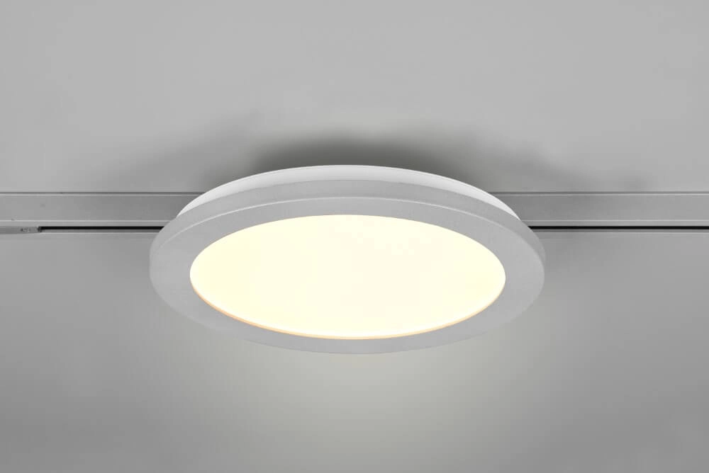 Lampe sur rail Camillus Biphasé 26cm - 3000K gris Trio 4017807506013