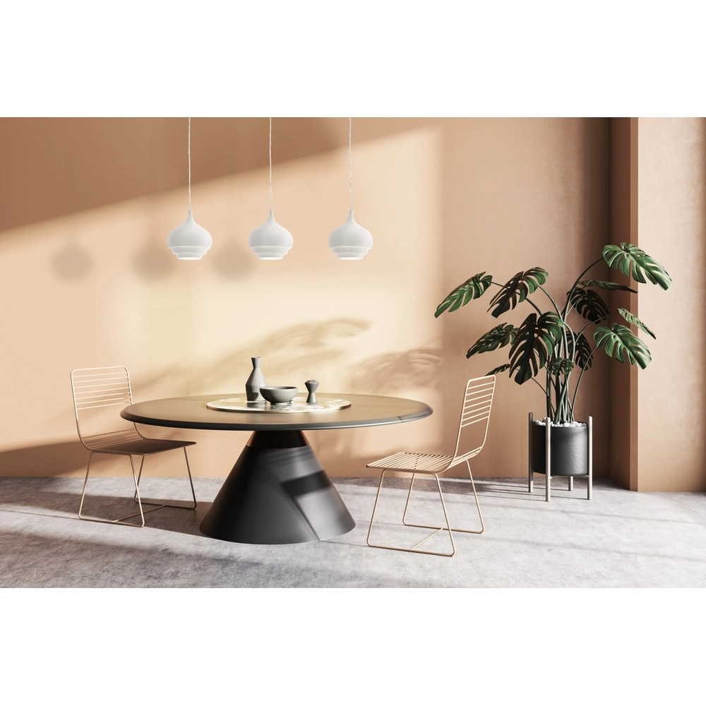 Lampe pendante à 3 lampes Camborne Blanc Eglo 9002759972134