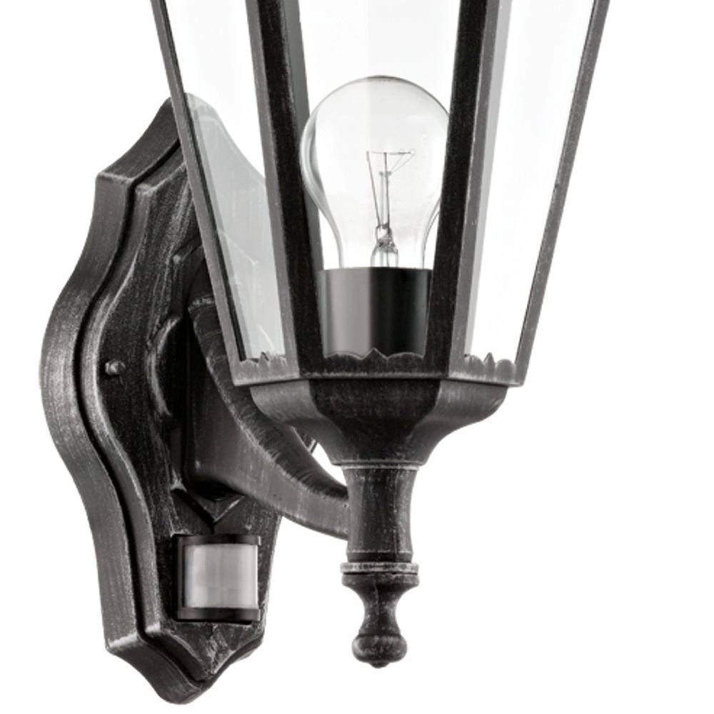 Lampe d'extérieur Navedo détecteur de mouvement noir Eglo 9002759934583