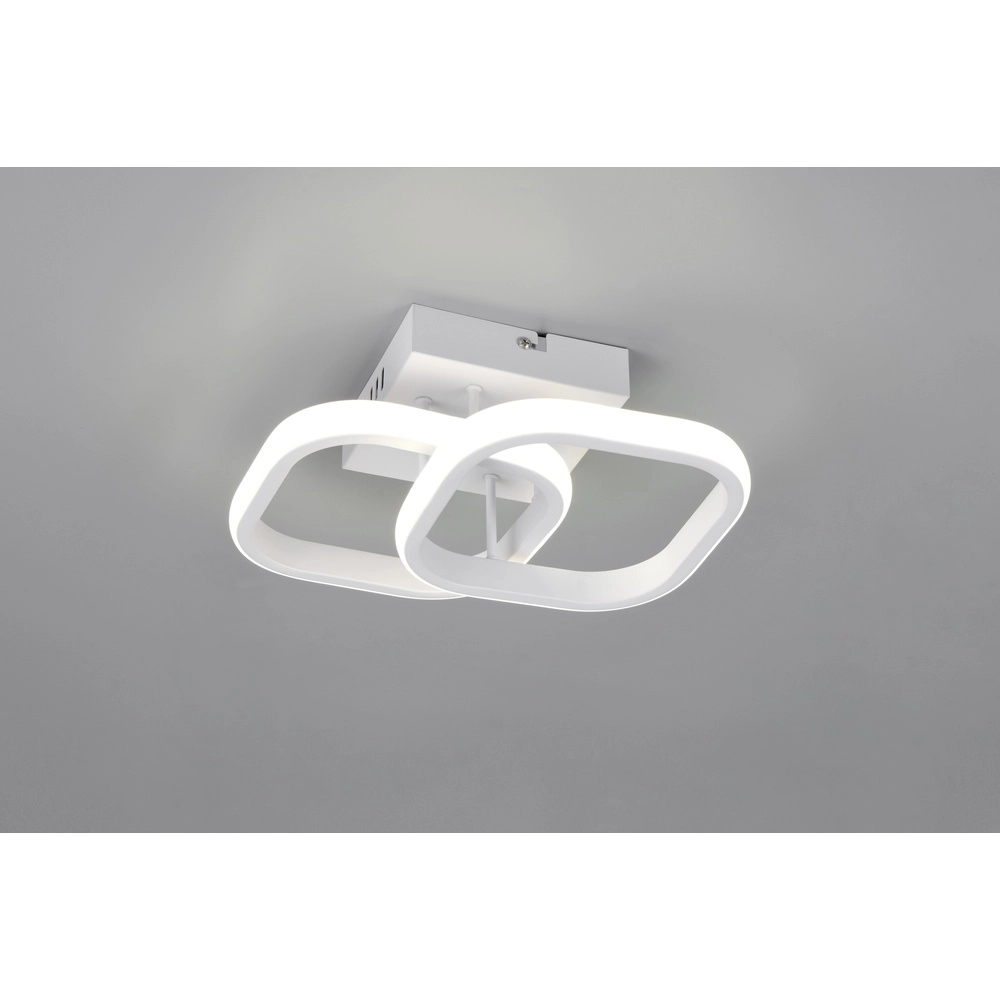 Plafonnier blanc Kasia  Conception carrée Trio 4017807653854