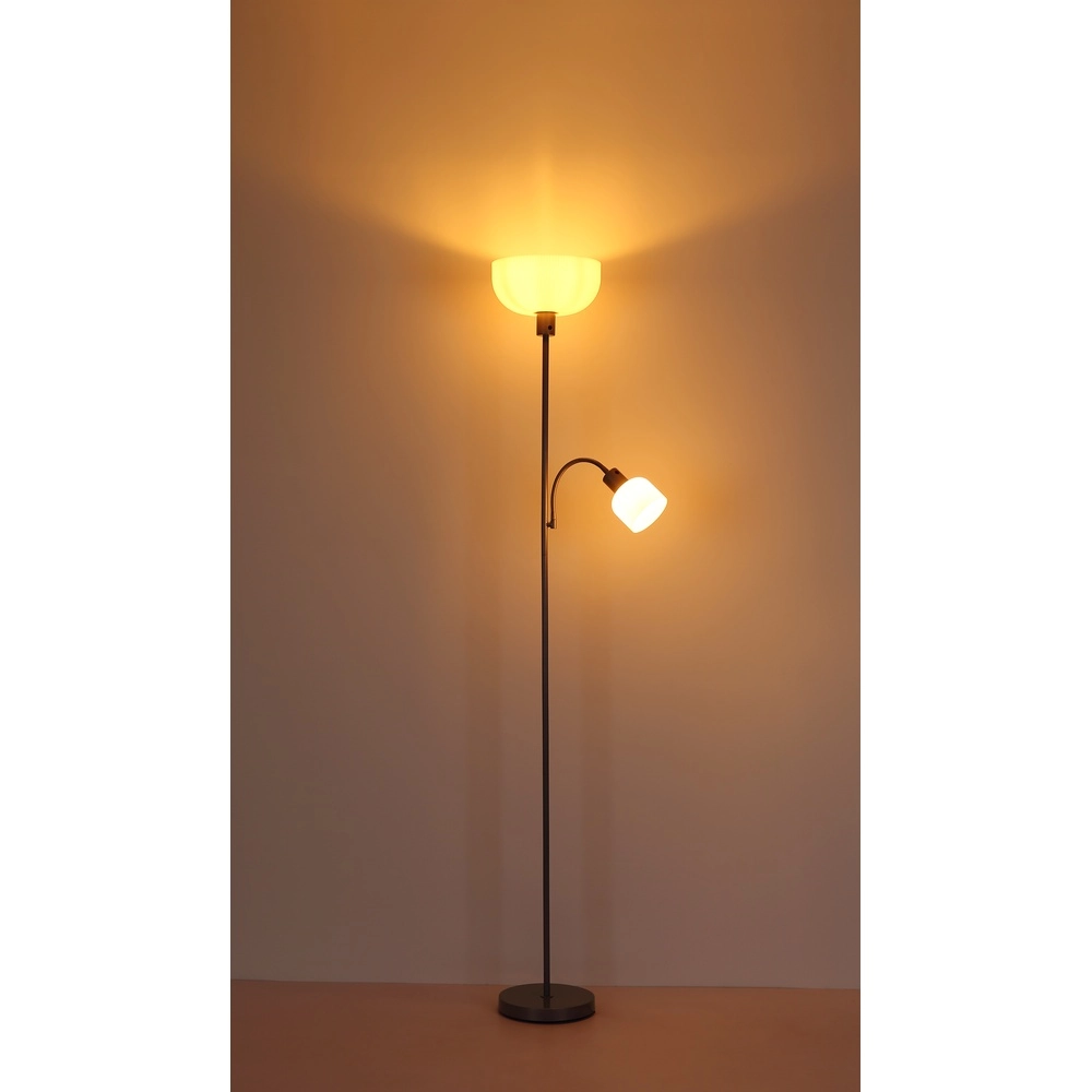 Lampe de pied Hinton Gris argenté Globo 9007371531592