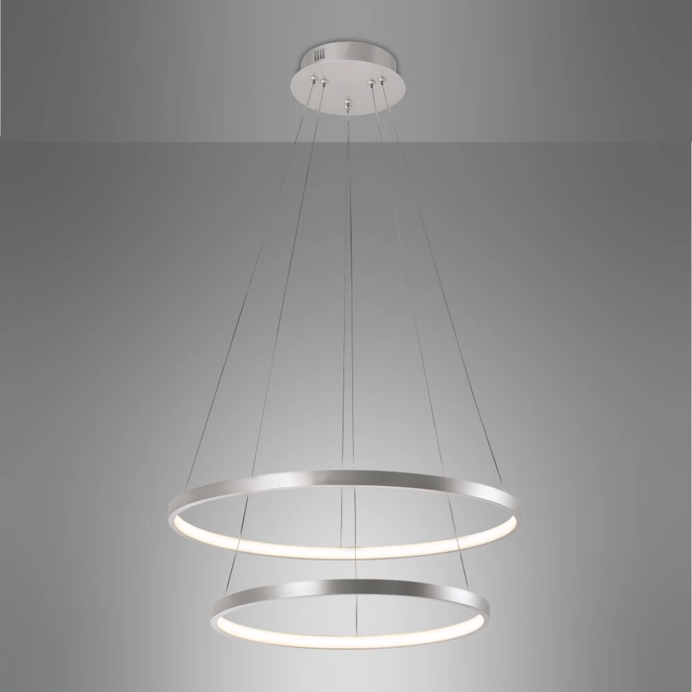 Lampe suspendue ronde Circle argent Just Light 4043689960445