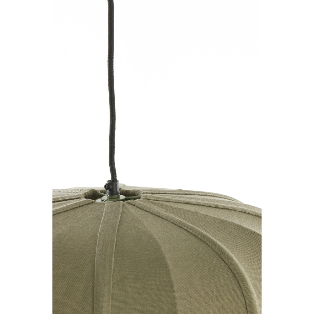 Lampe pendante Japandi Zubedo Ø 49,5cm - vert olive Light & Living 8717807835880