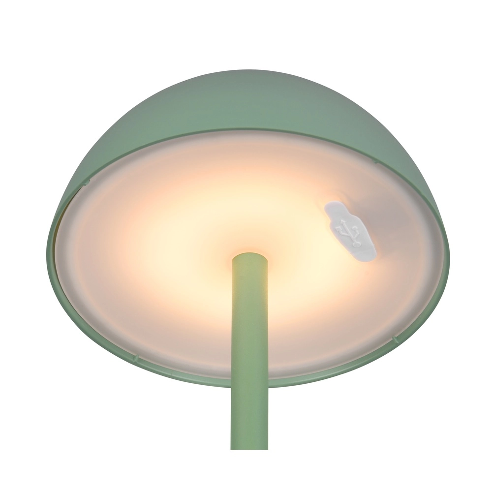 Lampe de table Ricardo vert pistache Ø 13,5cm Trio 4017807601800