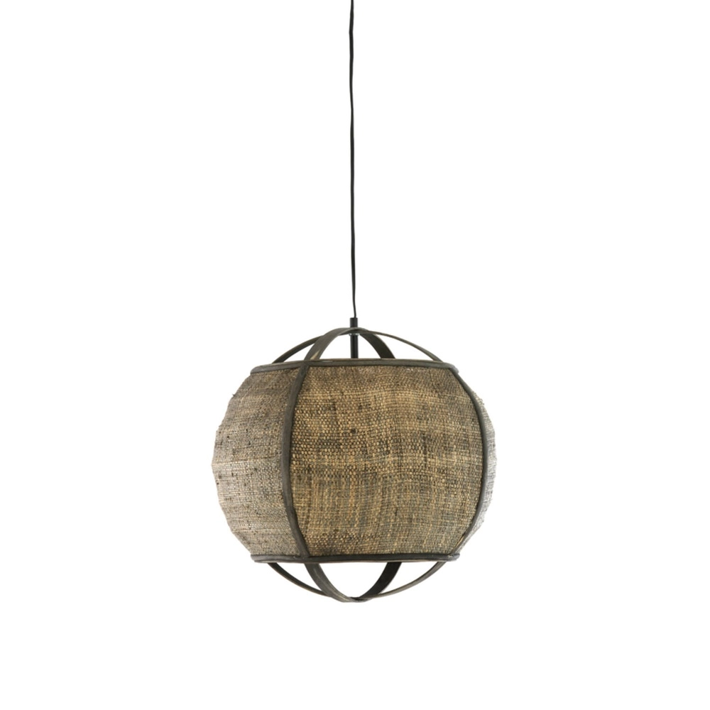 Lampe pendante de campagne Bozona brun Ø 41 cm