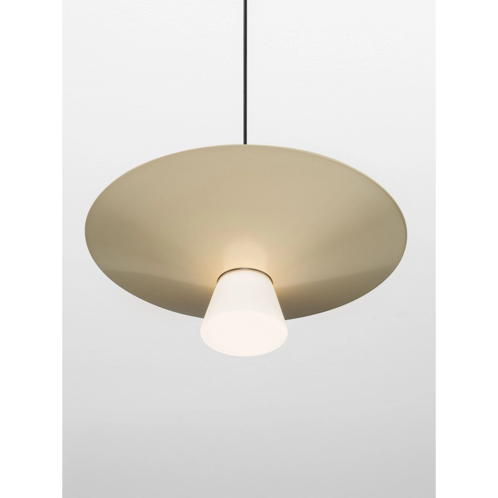 Lampe pendante de conception Baris blanc avec gris Ø 38cm Lyora 5212017495303