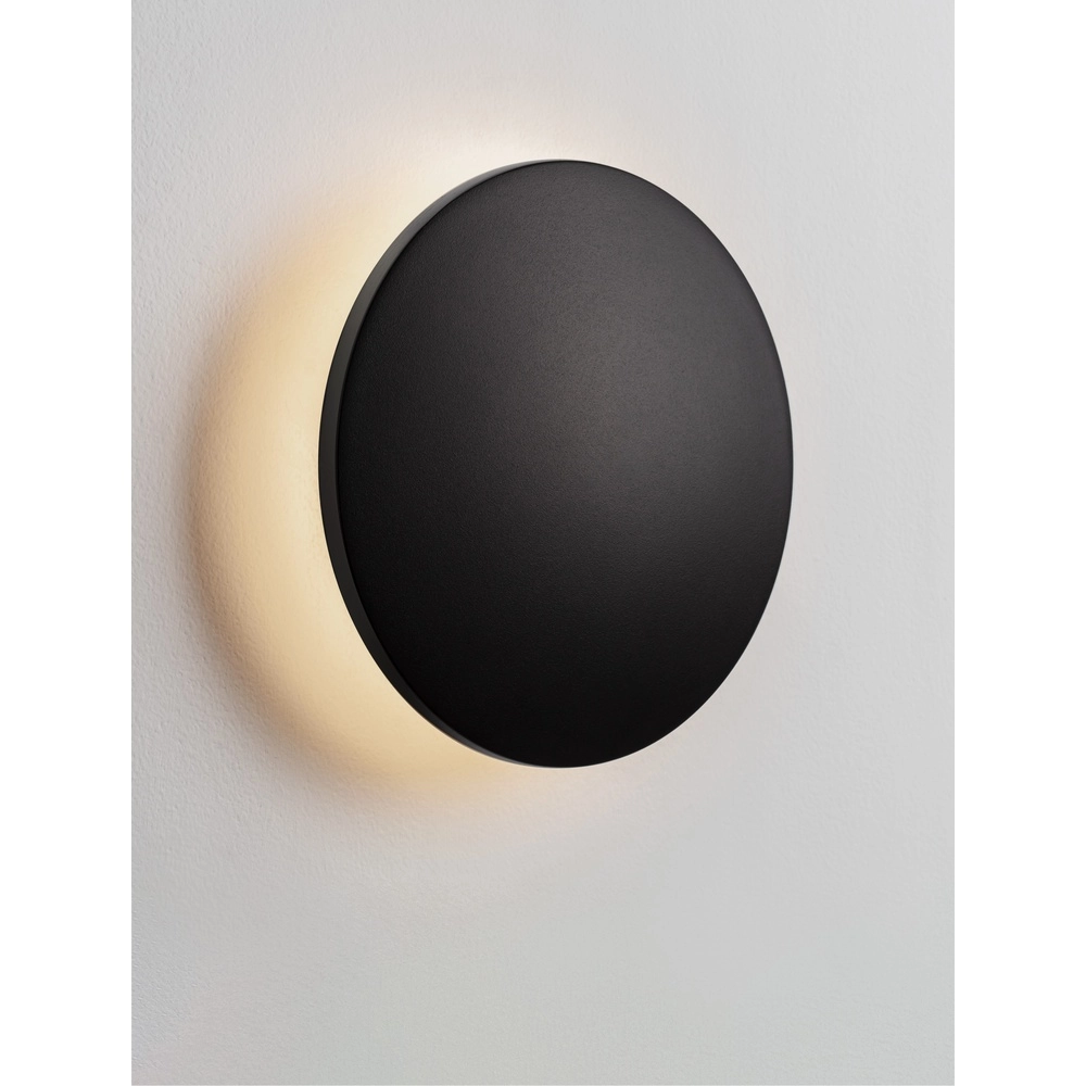 Applique murale ronde Copper noir Ø 18cm Lyora 5212017447340