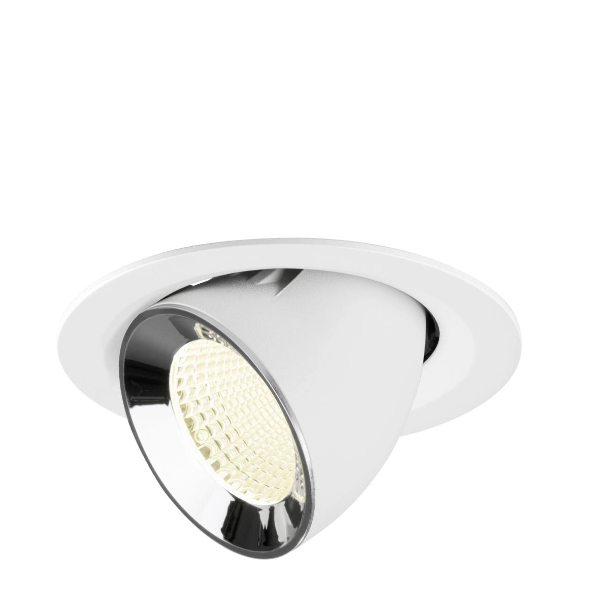 Spot encastré Numinos Gimble M blanc/chrome 4000K - 40 deg