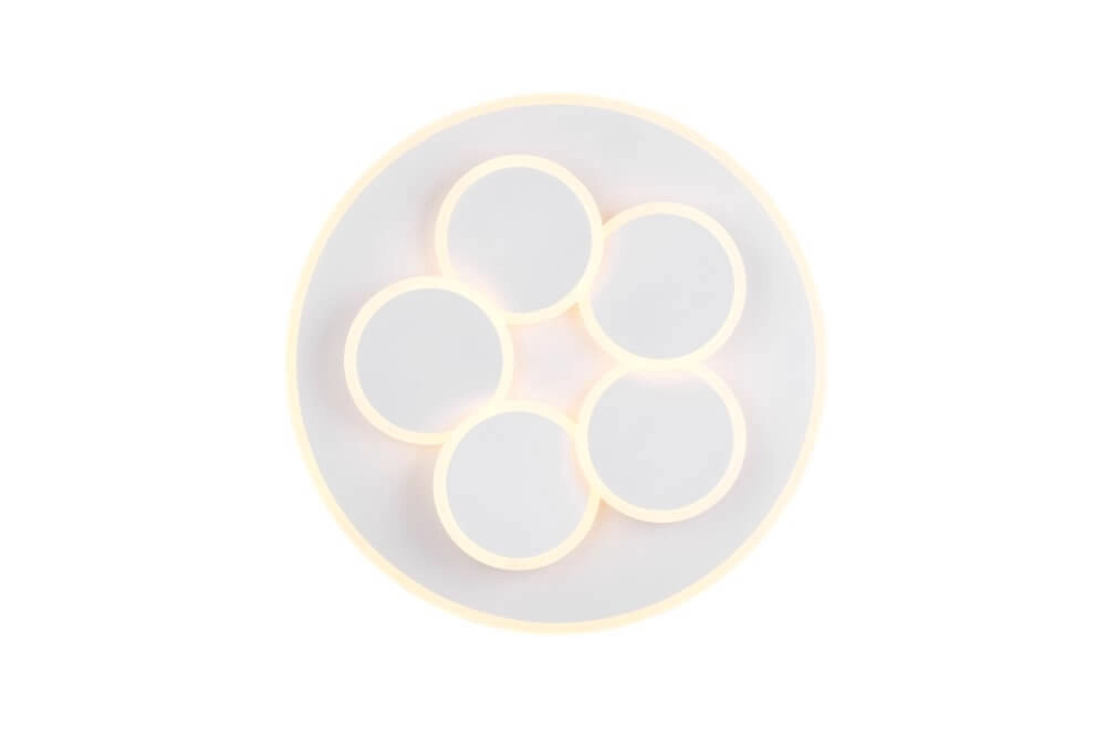 Plafonnier moderne Mandala blanc Ø 48cm Trio 4017807614077