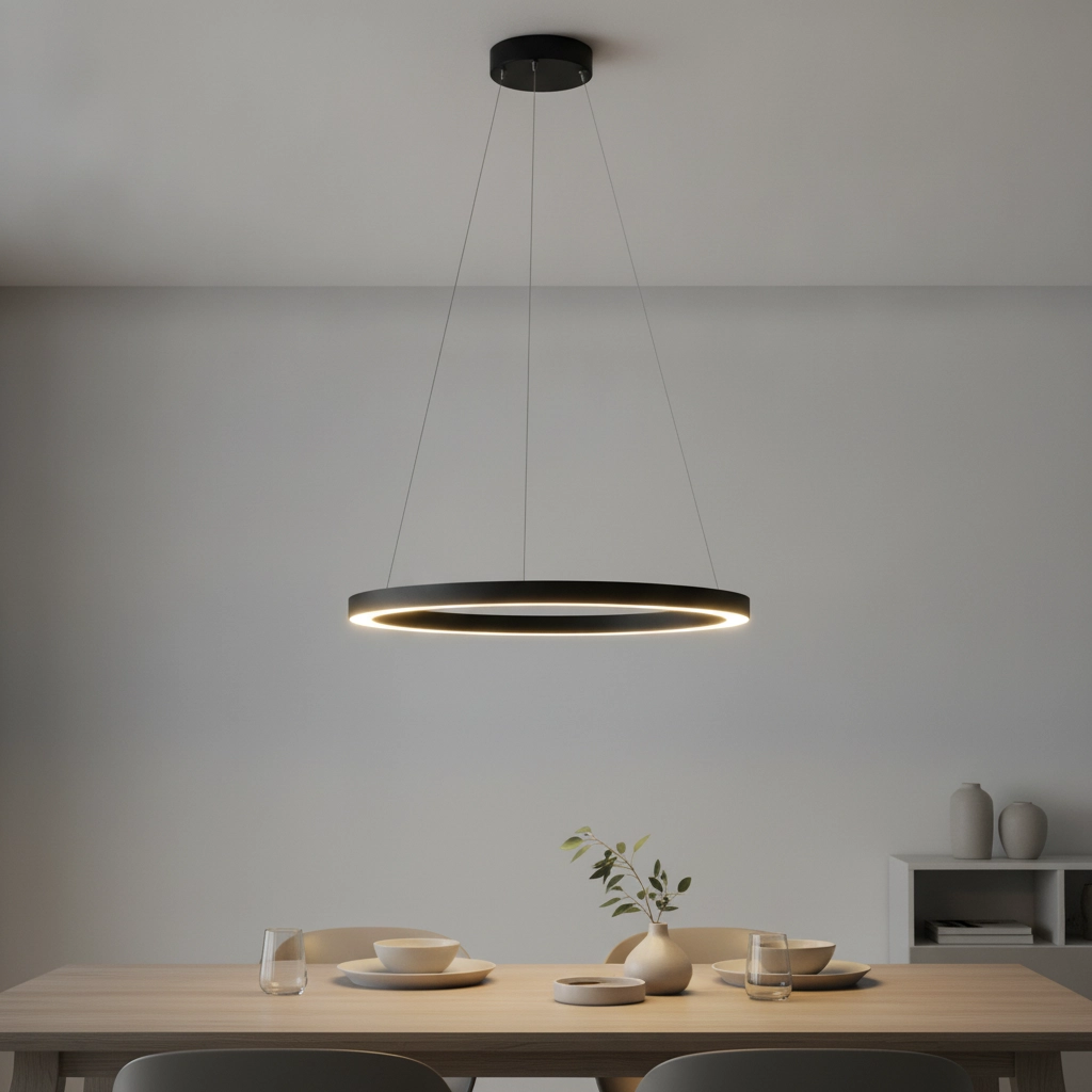 Suspension ronde Deos noir
