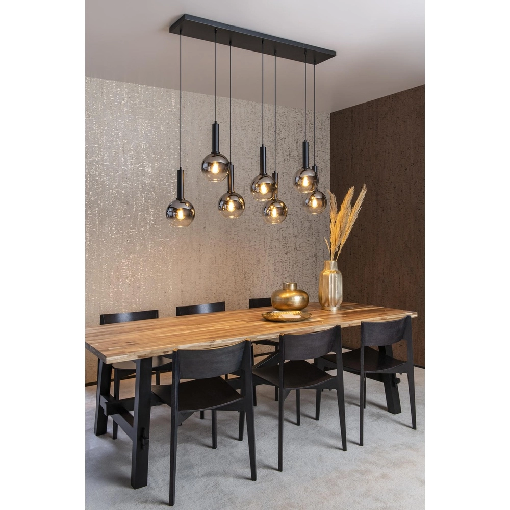 Lampe suspendue Marius Noir à 7 lumières Lucide 5411212452221