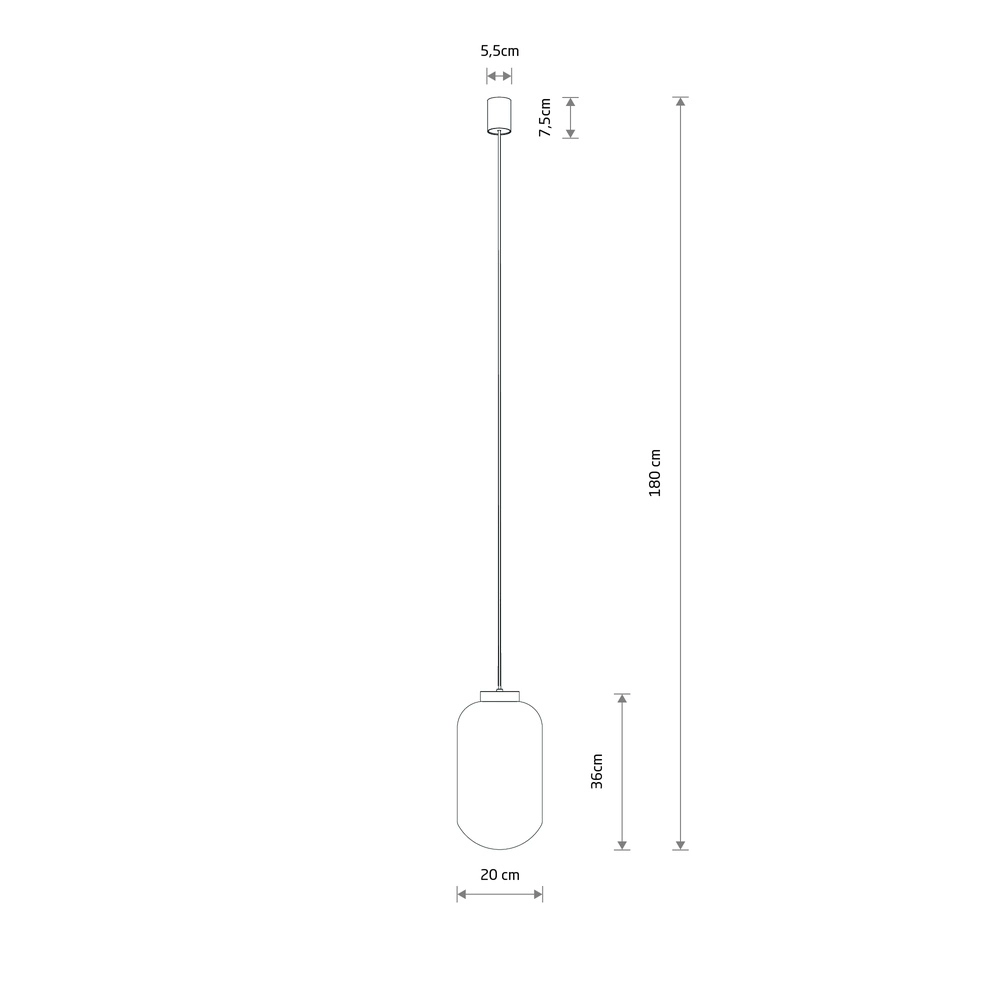 Lampe suspendue Malindi Ø 20 cm Lyora 5903139122542