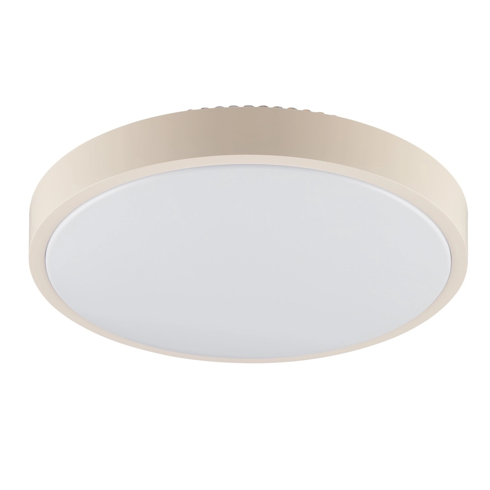 Éclairage de plafond Solistra brun sable avec Ø blanc 34,5 cm Brilliant 4004353477614