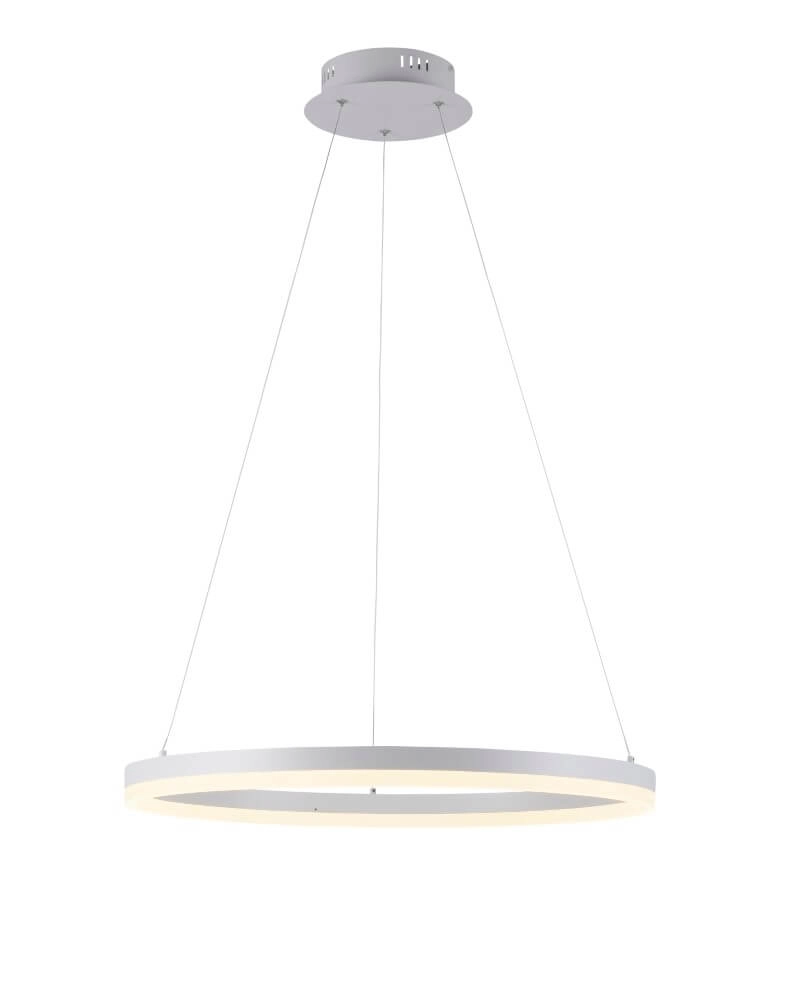 Lampe suspendue moderne Titus Ø 60cm blanc