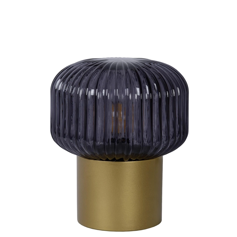 Lampe de table Jany Or avec verre fumé