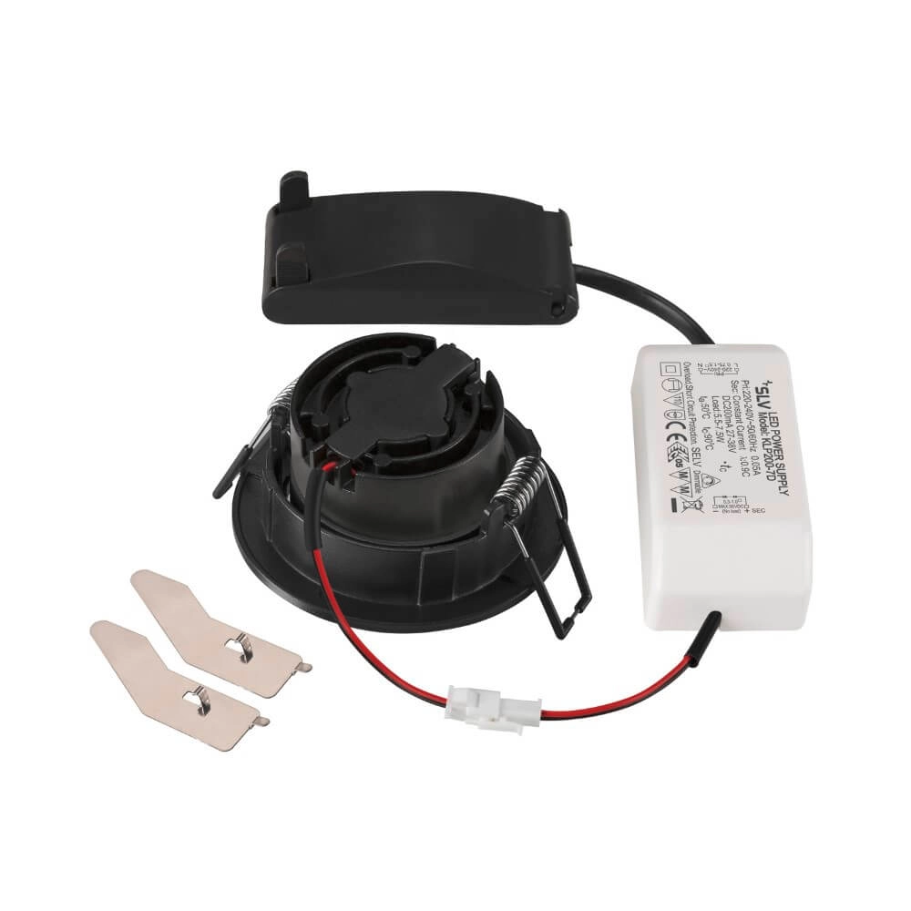 Spot LED rond New Tria 68 noir - 2700K - 705lm - 38g SLV 4024163277815