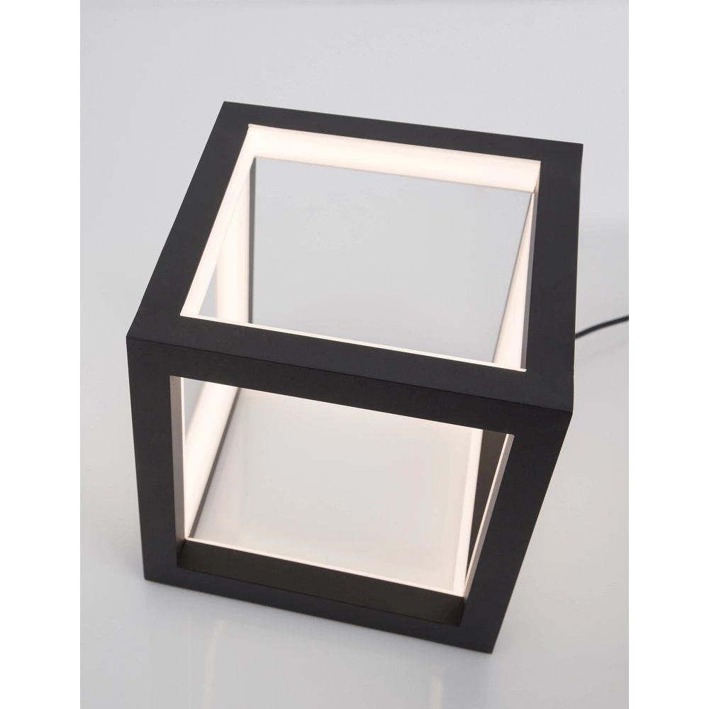Lampe de table carrée Gabbia noir Lyora 5212017428943