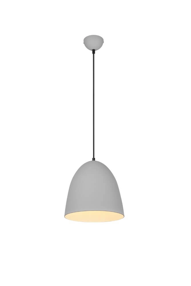 Lampe à suspension gris béton Tilda Ø 25 cm Trio 4017807522259