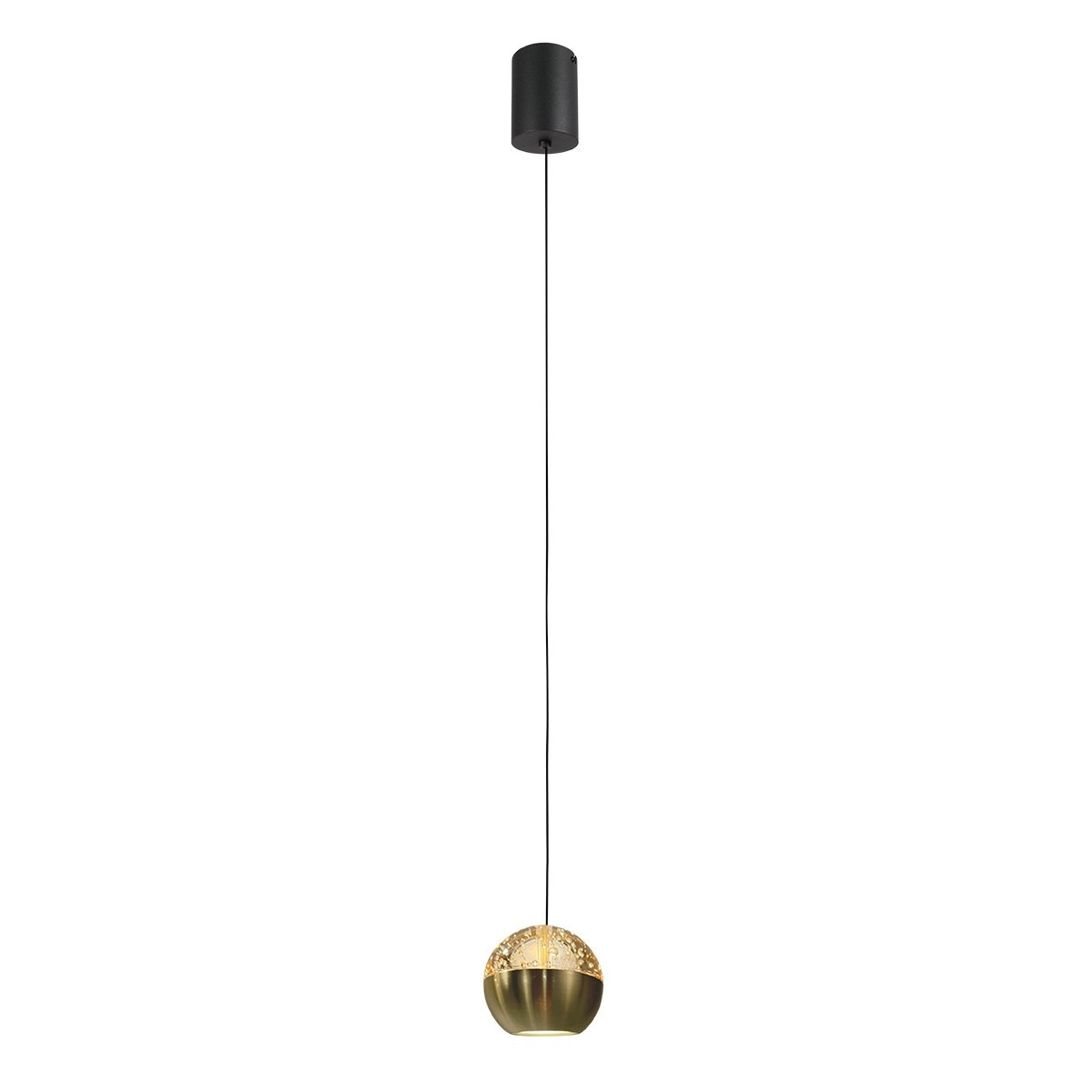 Pendentif en plomb Belluno laiton avec verre