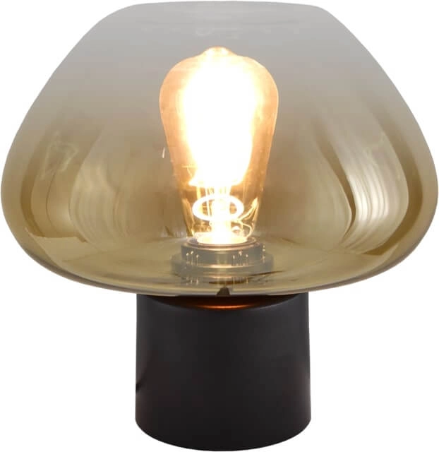 Lampe de table Genua noir avec verre doré Ø 24cm Lampe de table Genua noir avec verre doré Ø 24cm