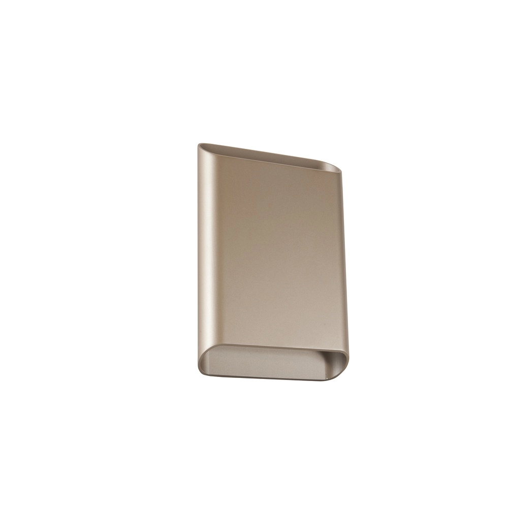 Lampe murale moderne Alex Sand Brown en haut et en bas