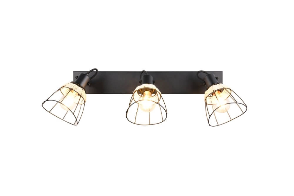 Plafonnier noir Jerome Design 4-lumière Trio 4017807637717