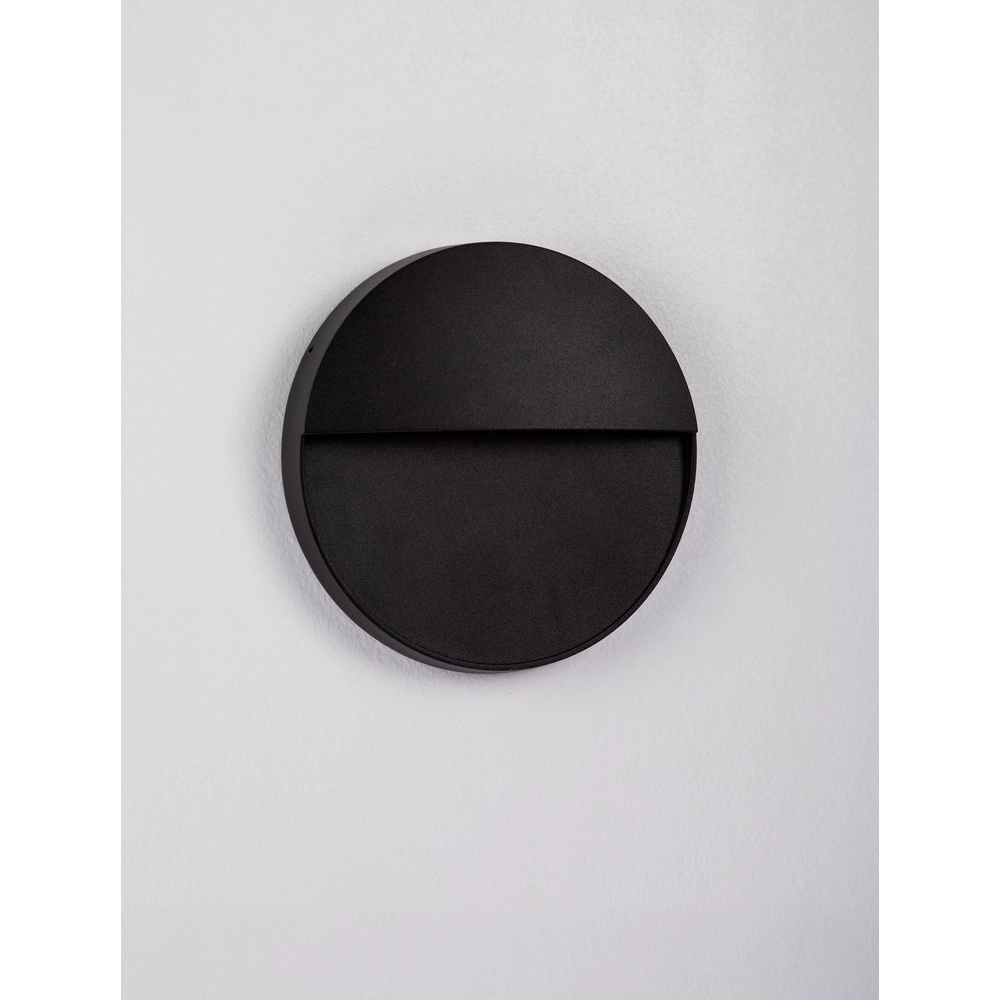 Applique murale ronde Rodix noir Lyora 5212017478894