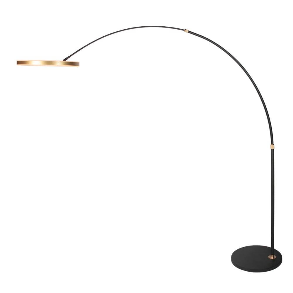 Lampe à arc design Ringlux noir avec or Steinhauer 8712746177398