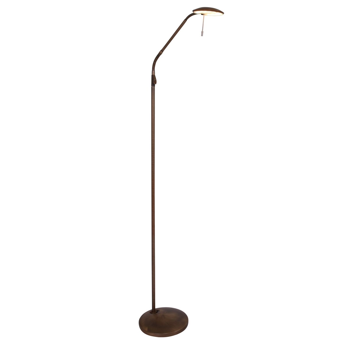 Lampadaire LED Zenith Led 118cm bronze marron