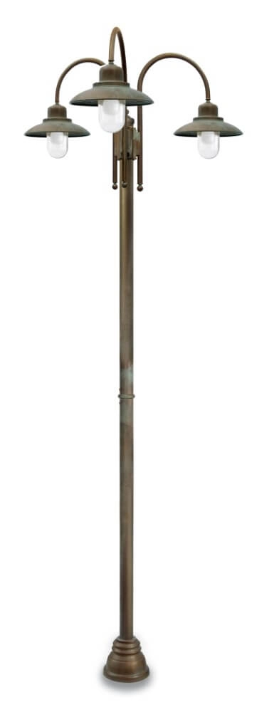 Lampe sur pied Patio XL - laiton vieilli 3 lumières
