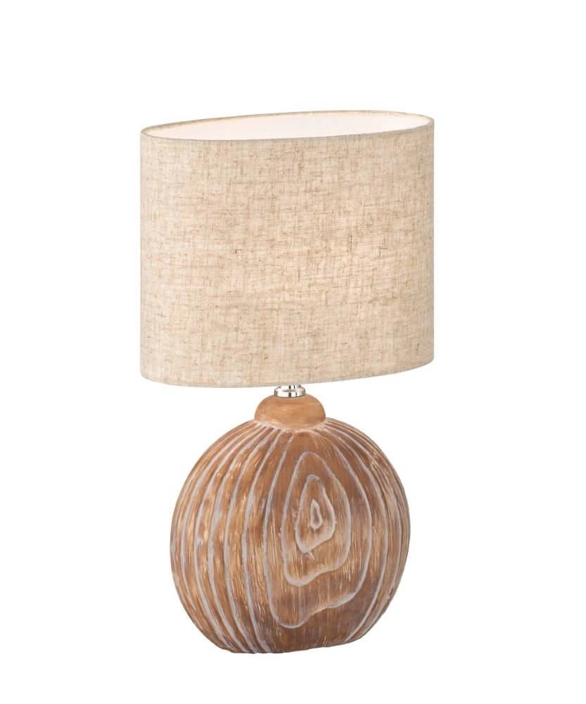 Lampe crépusculaire Tobse de céramique et de tissu