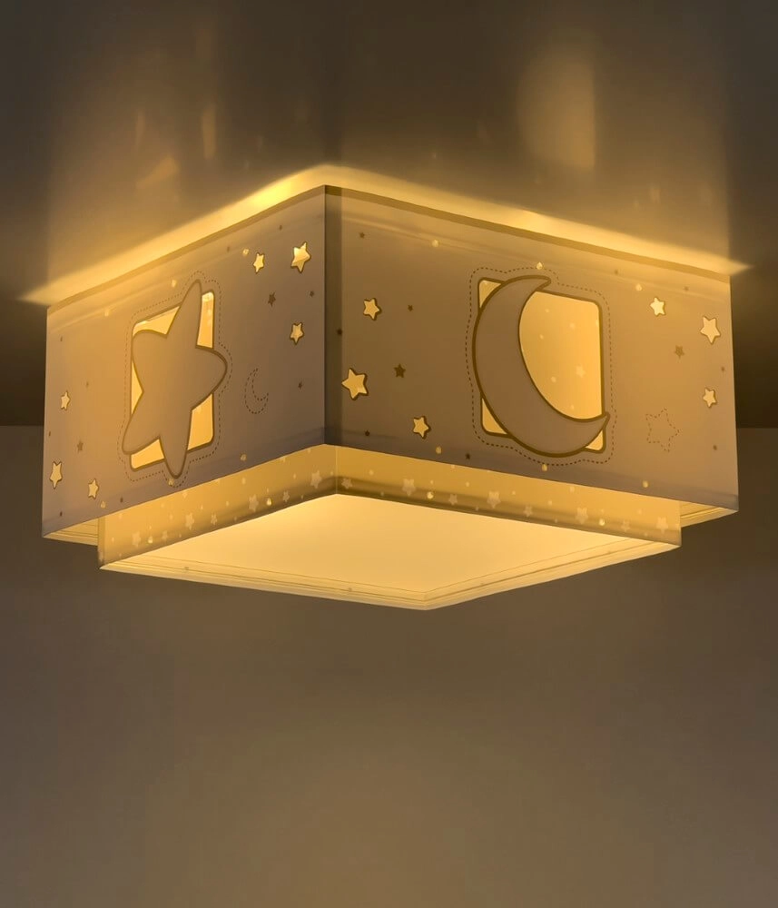 Plafonnier carré Moonlight gris Dalber 8420406632360