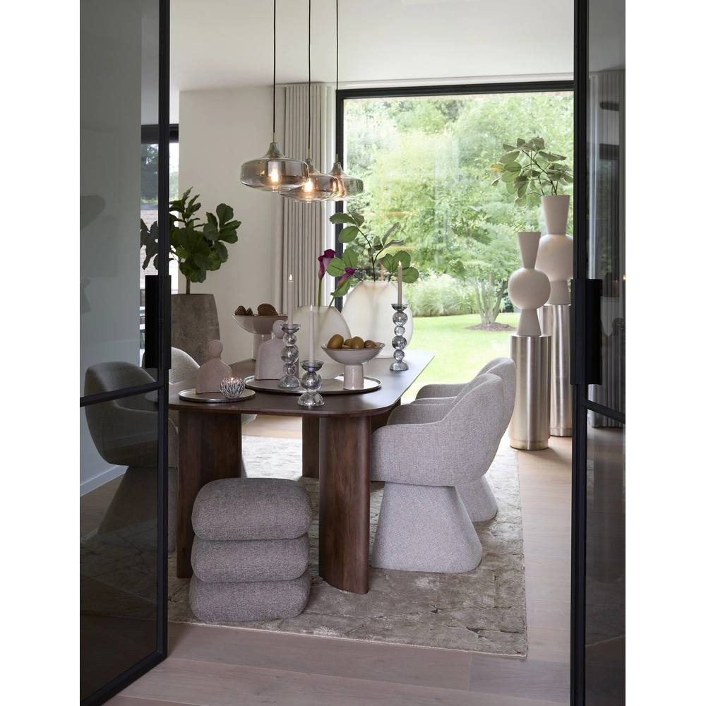 Lampe pendante de table à manger Solna 3 abat-jours en verre Light & Living 8717807708597