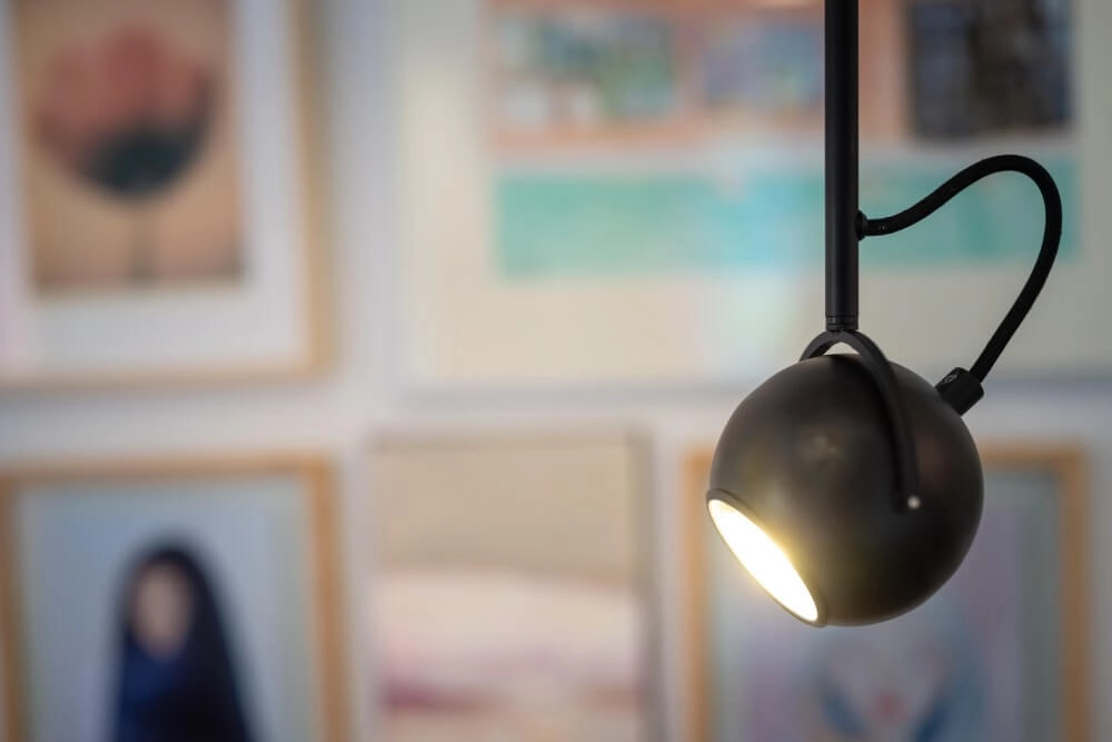 Lampe suspendue noire The Eye 250 cm ETH 8720195304531