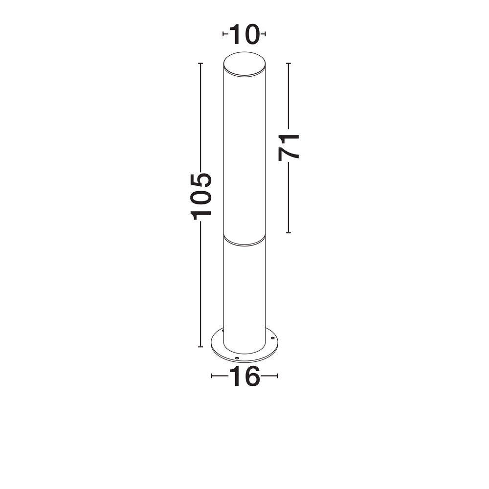Éclairage de chemin élégant Iman 105cm Lyora 5212017472434