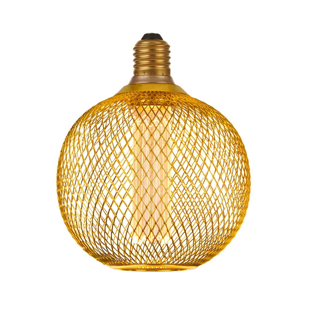Source de lumière en gaze Lampy or Ø 12cm