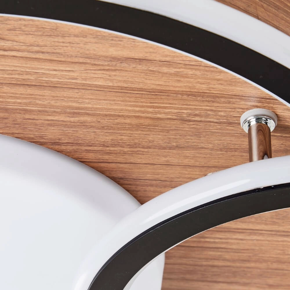 Plafonnier rond en bois Karney Brilliant 4004353409646