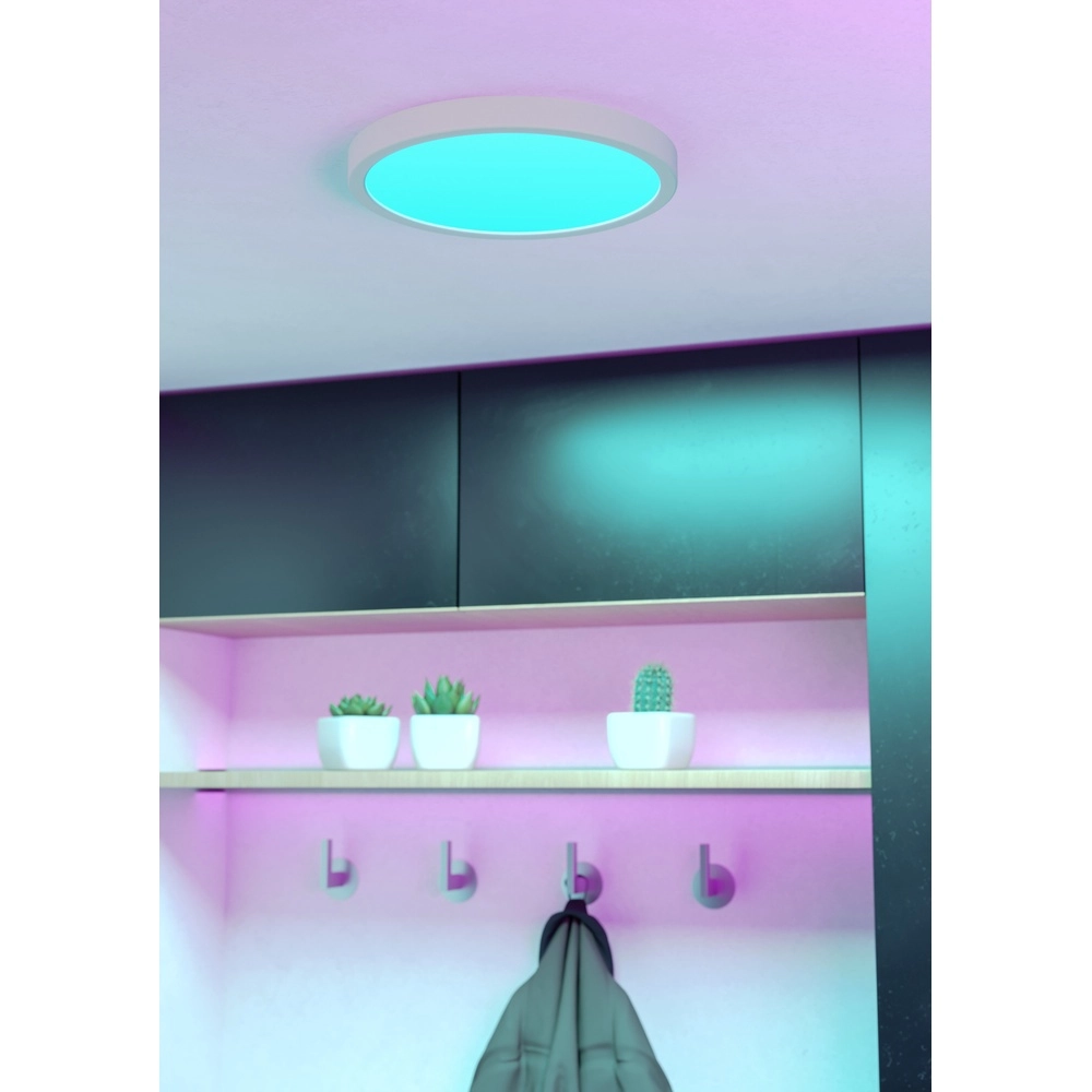 Lumière de plafond IP44 Fueva 6-Z rond - blanc - Ø 27,8 cm Eglo 9008606330553