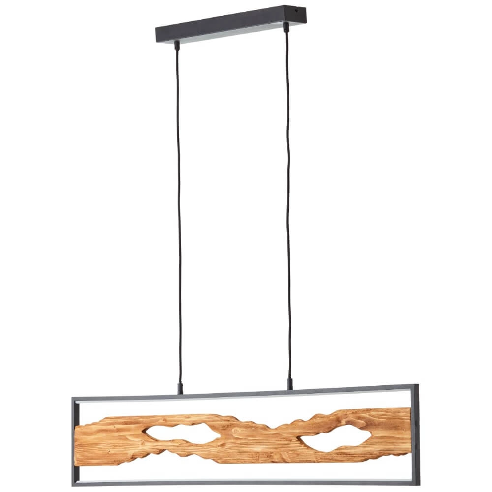 Lampe suspendue LED Chaumont avec du bois Brilliant 4004353411786