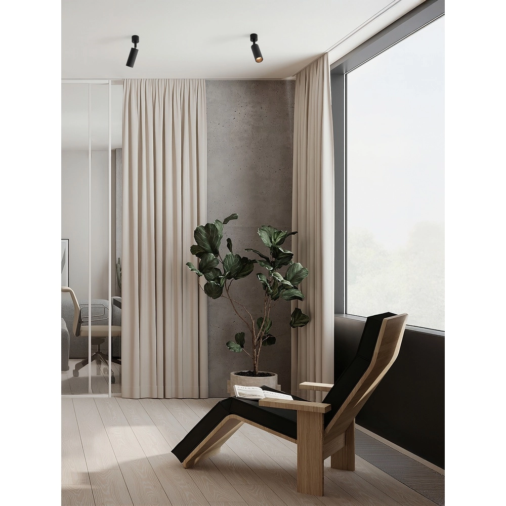 Spot de plafond Comet Orientable noir Lyora 5212017475770