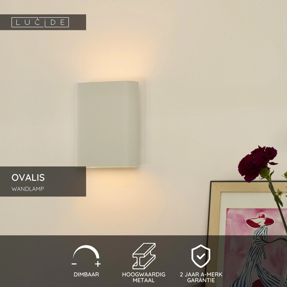 Emplacement mural de conception Ovalis Blanc Lucide 5411212126795