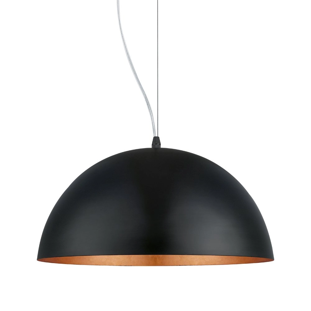 Lampe à suspension Gaetano 1 noir - cuivre Eglo 9002759949389